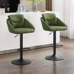 Wahson chaise de bar lot de 2 tabouret de bar en lin chaise haute rglable en hauteur tabouret bar repose ...