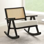 Wahson chaise à bascule en bois fauteuil bascule chaise bascule fauteuil salon pour chambre et salle ... Wahson chaise à bascule en bois fauteuil bascule chaise bascule fauteuil salon pour chambre et salle ...