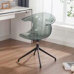 Wahson chaise de bureau transparente en acrylique chaise bureau moderne dordinateur avec siege pivotant ...