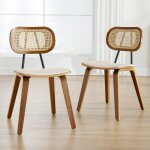 Wahson chaise de salle  manger lot de 2 chaise salle a manger en bois chaise de cuisine avec dossier ...