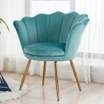 Wahson fauteuil et chaise avec pieds en métal plaqué or fauteuil coquillage pour coiffeuse fauteuil de ... Wahson fauteuil et chaise avec pieds en métal plaqué or fauteuil coquillage pour coiffeuse fauteuil de ...