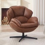 Wahson fauteuil salon chaise pivotante � 360 �de bureau avec accoudoirs chaise de chambre avec double ...