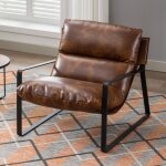 Wahson fauteuil de salon confortable chaise relax fauteuil lounge de structure mtal chaise loisirs pour ...