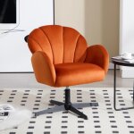 Wahson fauteuil de salon confortable fauteuil crapaud pied pivotant et coquillage sige pour coiffeuse ...