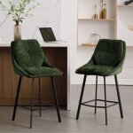 Wahson tabouret de bar lot de 2 tabouret bar chaise haute de bar avec repose - pieds mtal pour comptoir ...