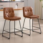 Wahson tabouret de bar lot de 2 chaise haute bar moderne avec coussin chaise de cuisine pour ilot central ...