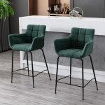 Wahson tabouret de bar lot de 2 chaise bar haute en tissu tabourets hauts pour bar - cuisine (vert) Wahson tabouret de bar lot de 2 chaise bar haute en tissu tabourets hauts pour bar - cuisine (vert)
