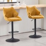 Wahson tabouret bar lot de 2 chaise bar moderne haute rglable en hauteur tabouret de bar et chaise de ...