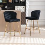 Wahson tabouret de bar lot de 2 chaise de bar moderne tabouret avec pied plaqu�e or chaise haute pour ...
