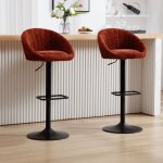 Wahson tabouret de bar lot de 2 chaise de bar avec pieds rglable chaise de cuisine haute avec repose ...