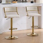 Wahson tabouret bar lot de 2 tabouret de bar r�glable en velours chaise haute bar pivotant avec pied ...