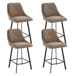 Wahson tabouret de bar lot de 4 tabouret bar chaise haute de bar avec repose - pieds métal pour comptoir ... Wahson tabouret de bar lot de 4 tabouret bar chaise haute de bar avec repose - pieds métal pour comptoir ...