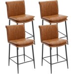 Wahson tabourets de bar lot de 4 tabouret de bar cuir pu chaise de bar coussin épais chaise haute cuisine ... Wahson tabourets de bar lot de 4 tabouret de bar cuir pu chaise de bar coussin épais chaise haute cuisine ...
