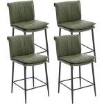 Wahson tabourets de bar lot de 4 tabouret de bar cuir pu chaise de bar coussin épais chaise haute cuisine ... Wahson tabourets de bar lot de 4 tabouret de bar cuir pu chaise de bar coussin épais chaise haute cuisine ...