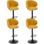 Wahson tabouret bar lot de 4 tabouret de bar réglable en lin chaise bar haute avec repose - pieds pour ... Wahson tabouret bar lot de 4 tabouret de bar réglable en lin chaise bar haute avec repose - pieds pour ...