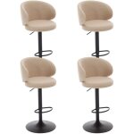 Wahson tabouret bar lot de 4 tabouret de bar réglable en lin chaise bar haute avec repose - pieds pour ... Wahson tabouret bar lot de 4 tabouret de bar réglable en lin chaise bar haute avec repose - pieds pour ...