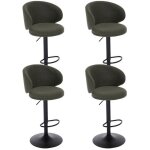 Wahson tabouret bar lot de 4 tabouret de bar rglable en lin chaise bar haute avec repose - pieds pour ...