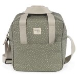Walking mum sac isotherme biberons poppy � pois vert - 22 x 12 cm