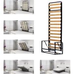 Wallbedking - lit escamotable 90x190 - lit escamotable 1 place - vertical - classique