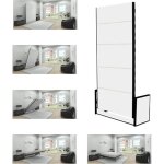 Wallbedking - lit escamotable 90x190 - lit escamotable 1 place - vertical - studio