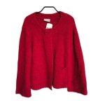 Wallis pull femme col rond confortable chaud rouge taille m
