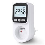 Wattmetre prise consommation electrique 3680w mecheer r�tro�clairage lcd compteur �lectrique protection ...