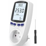 Wattm�tre prise - zor� - ac 185v - 264v - �cran lcd r�tro - �clair� - alarme de surcharge - stockage ...