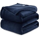 Couverture plaid polaire - wavve - microfibre douce chaude et respirante - 150x200 - bleu marine Couverture plaid polaire - wavve - microfibre douce chaude et respirante - 150x200 - bleu marine