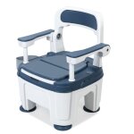 Wc portable de chambre pour adultes - si�ge avec poign�es hauteur r�glable (40 - 55 cm) support 400 kg ...