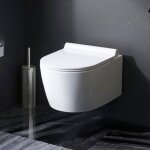 Am. pm wc suspendu sans bride avec cuvette et abattant standard cramique blanc cxb1700sc x - joy s