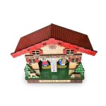 Weather house en bois - barom�tre et thermom�tre - d�coration traditionnelle pzcc