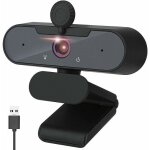 Webcam 1080p avec microphone pour pc cache camera full hd noir couleurs multiples largeight