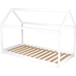 Weber panda lit enfant cabane montessori - bois pin massif blanc - sommier inclus - 90 x 190 cm Weber panda lit enfant cabane montessori - bois pin massif blanc - sommier inclus - 90 x 190 cm
