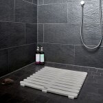 Wenko caillebotis de douche beige tapis de bain antidrapant intrieur / extrieur salle de bain piscine ...