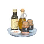 Wenko plateau de rangement tournant victoria x 2 support rotatif 360� placard frigo cuisine plastique ...