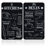 Wenko protection plaque de cuisson - lot de 2 couvre plaque de cuisson en verre tremp - gazinire - ...