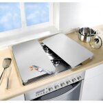 Protection plaque de cuisson - wenko - lot de 2 - verre trempé - 30x52 cm - argenté Protection plaque de cuisson - wenko - lot de 2 - verre trempé - 30x52 cm - argenté