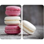 Plaque de protection - wenko - macaron - verre tremp - lot de 2 - 30x52 cm - multicolore
