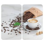 Wenko protection plaque de cuisson motif café aromatica lot de 2 couvre plaque induction en verre trempé ... Wenko protection plaque de cuisson motif café aromatica lot de 2 couvre plaque induction en verre trempé ...