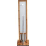 Serviteur wc - wenko - rivalta - bambou et verre trempé - 18x70x23 cm - 3 - en - 1 multifonction Serviteur wc - wenko - rivalta - bambou et verre trempé - 18x70x23 cm - 3 - en - 1 multifonction