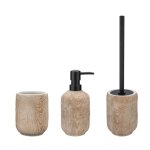 Wenko set accessoires salle de bain florio 3 pièces céramique effet bois distributeur savon 400ml + gobelet ... Wenko set accessoires salle de bain florio 3 pièces céramique effet bois distributeur savon 400ml + gobelet ...