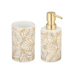 Wenko set accessoires salle de bain terralba distributeur de savon 490ml pot brosse à dents polyrésine ... Wenko set accessoires salle de bain terralba distributeur de savon 490ml pot brosse à dents polyrésine ...