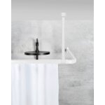 Wenko support de tringle plafond era barre de fixation stabilisateur pour rail de rideau de douche era ...