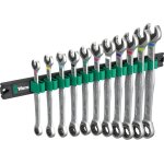 Jeu de clés mixtes à cliquet - wera - 9630 - 12 pièces - acier chrome - molybène - barre magnétique Jeu de clés mixtes à cliquet - wera - 9630 - 12 pièces - acier chrome - molybène - barre magnétique