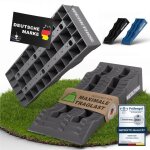 Werkthor rampes de levage camping - car (gris) - lot de 2 cales robustes jusqu?� 4 tonnes