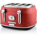 Westinghouse retro grille - pain 2 tranches fentes larges support chauffant r�glage brunissage 815w acier ...