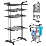 Wevalley s�choir � linge �tendoir pliable ailes lat�rales sur 4 niveaux