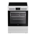 Whirlpool cuisinire vitrocramique 72l 4 feux blanc - w6v8lcsw