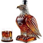 Whisky en forme daigledcanteur de whisky amusantbouteille daigle bouteille de whiskycarafe  dcanterverres ...