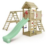 Wickey aire de jeux rocketflyer avec balançoire & toboggan vert pastel Wickey aire de jeux rocketflyer avec balançoire & toboggan vert pastel